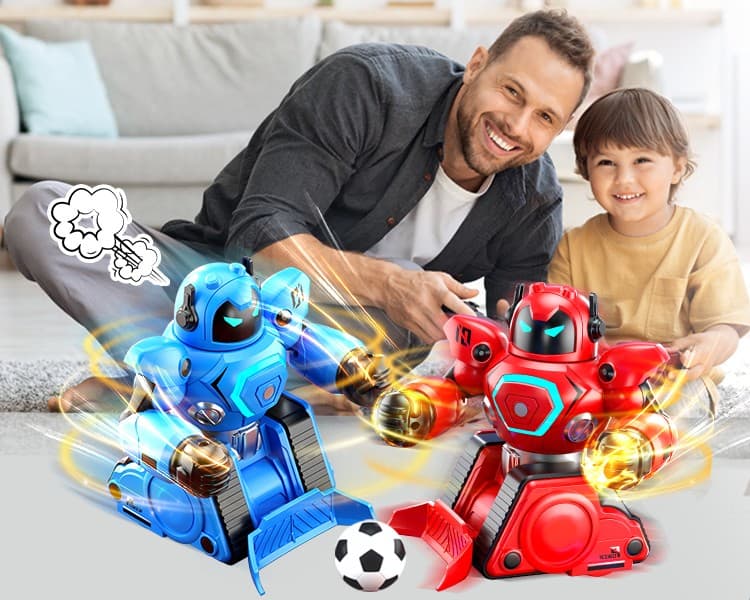RoboArena 2w1 – Zdalnie sterowane roboty RC: Boks i Piłka Nożna